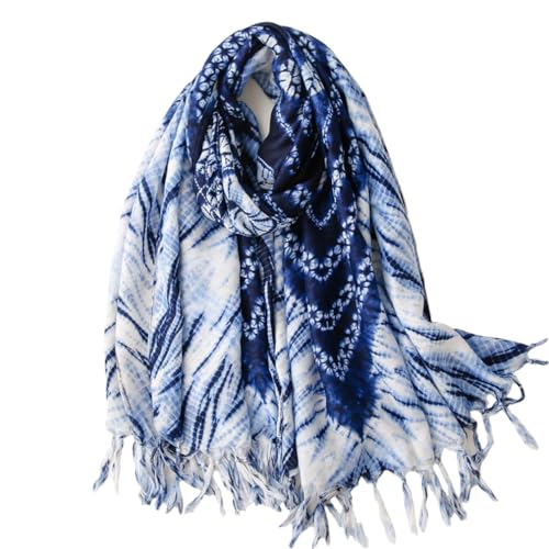 Yeieeo Boho Scarf for Women Lightweight Floral Printed Scarf Fall Winter Fashion Fringed Shawl - color: Floral 36
