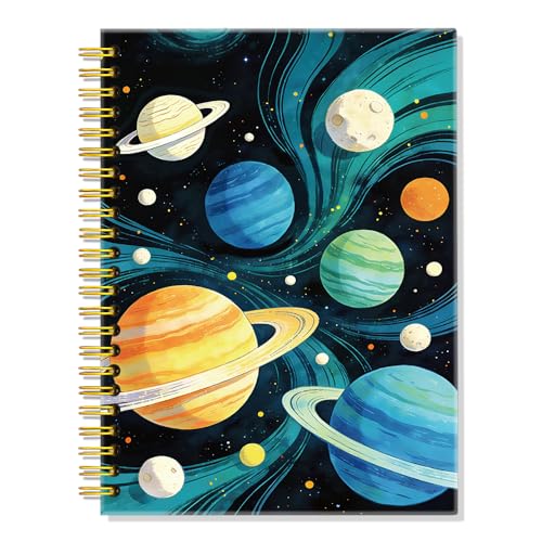 ERHACHAIJIA Celestial Galaxy Line Spiral Notebook Gifts for Student Teacher - color: Starry Sky Blue