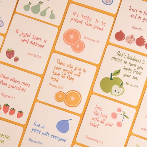 DIVERSEBEE Bible Verse Cards, 60 Unique Prayer Cards (Fruit of the Spirit) - color: Fruit of the Spirit
