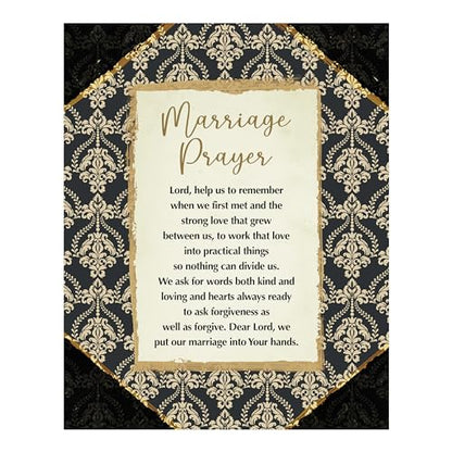 Christian Scripture Wall Art, Marriage Prayer, 8x10 Unframed Print