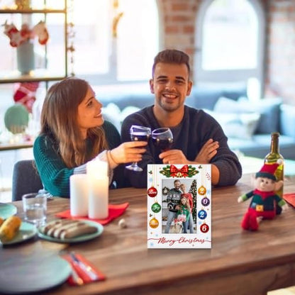 WaaHome Christmas Picture Frame 2026 4x6 Christmas Photo Frames Decor - color: 1-Christmas White 4x6