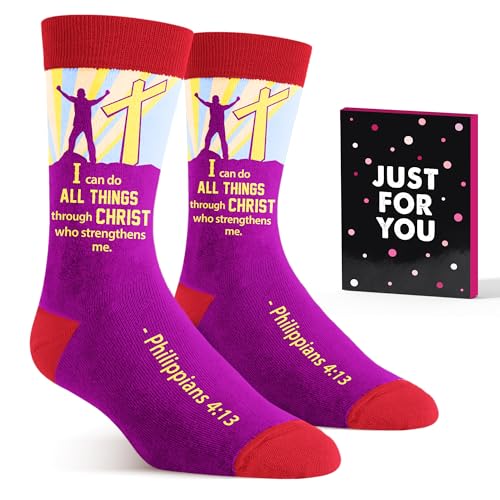 Christian Gifts for Women - Faith-Themed Socks, Perfect Pastor Appreciation Gifts, Unique Catholic gifts for Women, Ideal Religious Stocking Stuffers, Warm, Soft, and Inspirational