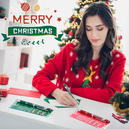 Tenceur 48 Set Christian Pens with Cards Jesus Religious Christmas Gift