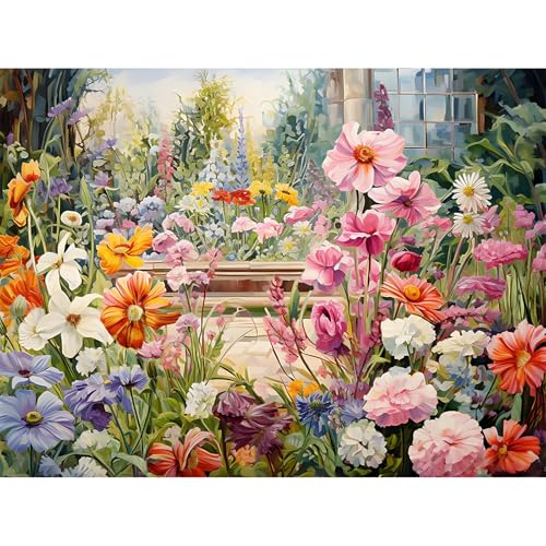 Diamond Art Kits for Adults, Garden Diamond Painting Kit, 12x16 Inch - color: CYDP1P13