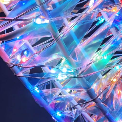 Yescom Pre-Lit Christmas Wreath Set 3pc 1700 LED Lighted Holiday Halo Decor - size: 24"+20"+16" Wreath ONLY(3Pack-in-1)