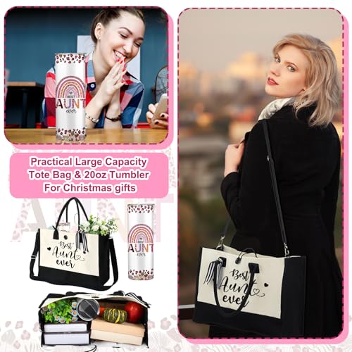 Silkfly 3 Pcs Best Aunt Ever Gifts Set for Thanksgiving Christmas Day - style: Best Aunt Ever