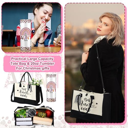 Silkfly 3 Pcs Best Aunt Ever Gifts Set for Thanksgiving Christmas Day - style: Best Aunt Ever