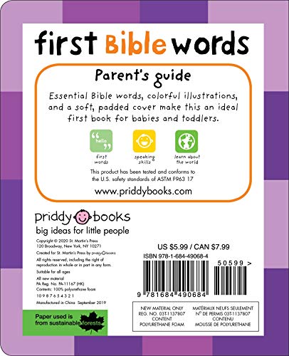 First 100 Bible Words: A padded book―perfect for little hands to hold