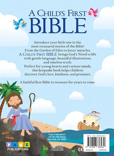 A Child’s First Bible (Hardcover): 190 Fully Illustrated Pages of Bible Stories Retold for Young Hearts