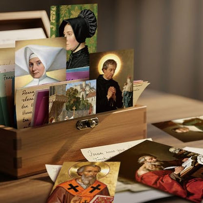 Motiskyy 120 Pcs Catholic Saints Quotes Prayer Cards 40 Styles - style: English Classic Style