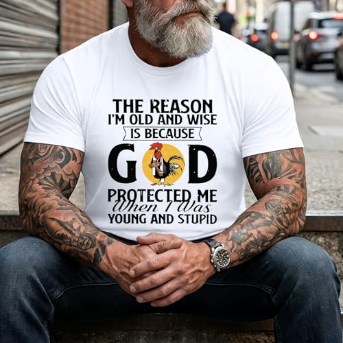 Christian Shirts for Men Jesus God Shirt Religious Bible Verse Tshirts Inspirational Faith Tee Graphic Funny Tees - color: White, size: Medium