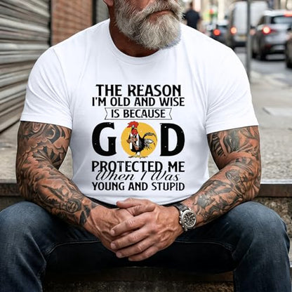 Christian Shirts for Men Jesus God Shirt Religious Bible Verse Tshirts Inspirational Faith Tee Graphic Funny Tees - color: White, size: Medium