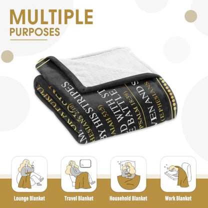 Christian Gifts for Men Blanket 60"x50",Birthday Gifts for Men - color: Man of God