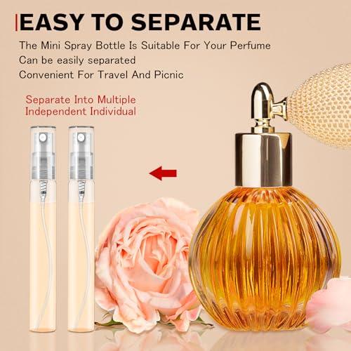 Mini Spray Bottle 10ml, Refillable Glass Spray Bottle, Glass Bottle Atomizer, Perfume Mouthwash Atomizer for Cleaning Refillable Container for Travel, Essential Oils, Perfume 40 Pcs, 10ml - size: 40PCS,10ML