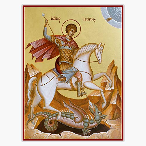 St George Sticker Vinyl Bumper Sticker Decal Waterproof 5"