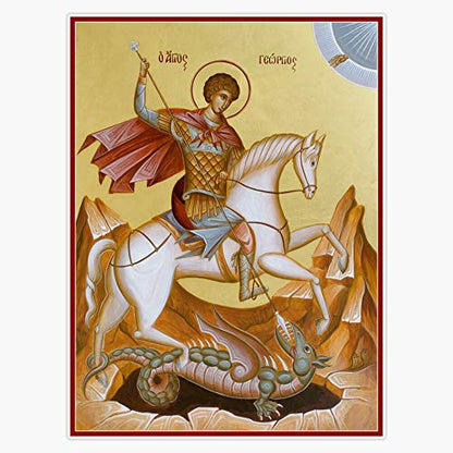 St George Sticker Vinyl Bumper Sticker Decal Waterproof 5"