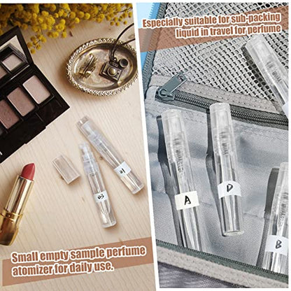 Fandamei 60PCS 5ml Mini Spray Bottle, Mini Clear Plastic Spray Bottle Empty, Fine Mist Refillable Mini Perfume Bottle, Perfume Atomizer, Small Empty Sample Containers, Plastic Portable Travel Bottle - size: 5ml