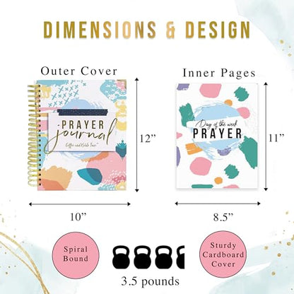Prayer Journal for Women, Guided Christian Bible Study Journal