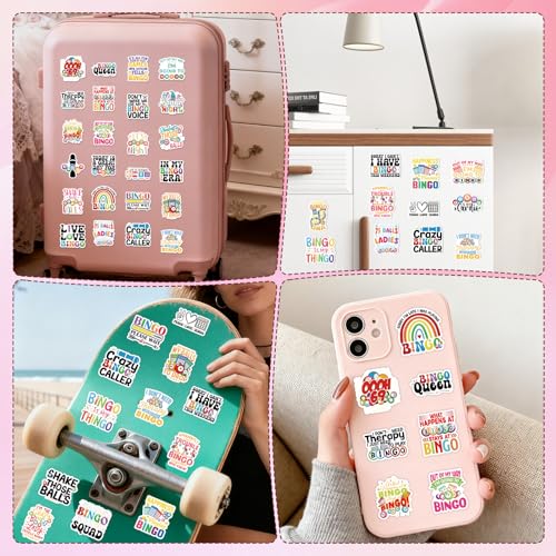 50 Pcs Funny Bingo Stickers for Adults Bingo Accessories Stickers - style: Bingo