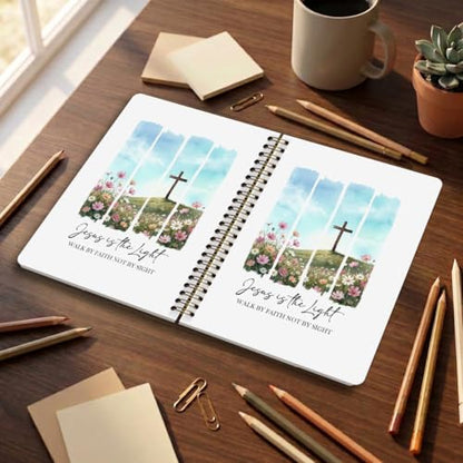 Bible Journal for Women, Gifts for Christian Women Girls, Birthday Present - color: Jesus is the Light