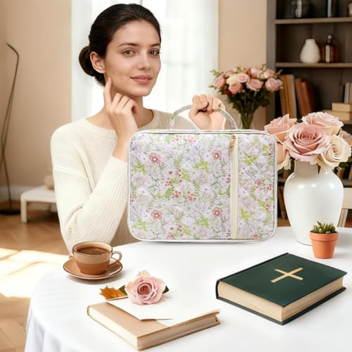 Bible Cover for Women (Jungle Flowers, Large-Bag Set) - color: A5 Jungle Flowers Set