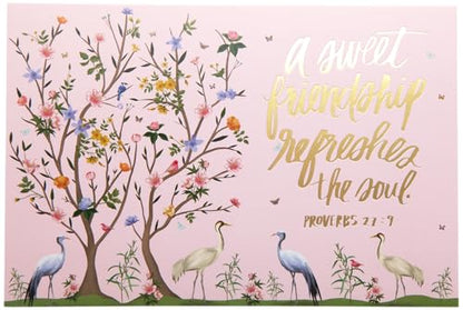 WORLD TRAVELER Scripture & Prayer Cards, 36 Prayer Cards, Gift Boxed 4x6 - color: Lavender Flowers