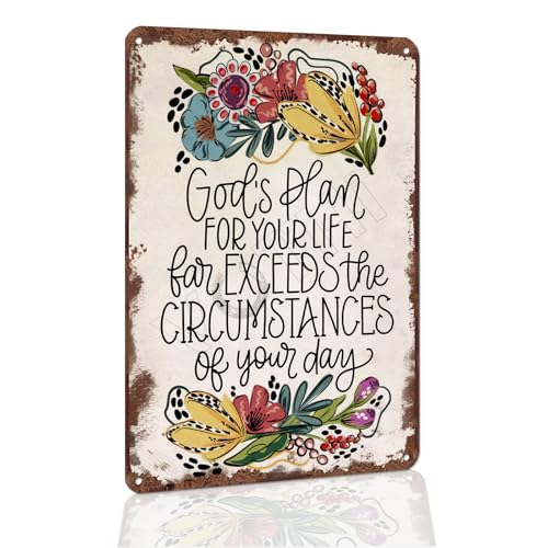 Funny Inspirational Metal Sign, Aluminum, 12x8 Inches - color: Black 1