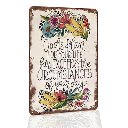 Funny Inspirational Metal Sign, Aluminum, 12x8 Inches - color: Black 1