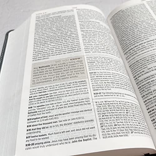 JOY CREATIVE Hand Lettered and Laser Engraved ESV Bible, Student Study Bible with Gray Cover, Personalized Gift, Custom Name Engraving Available