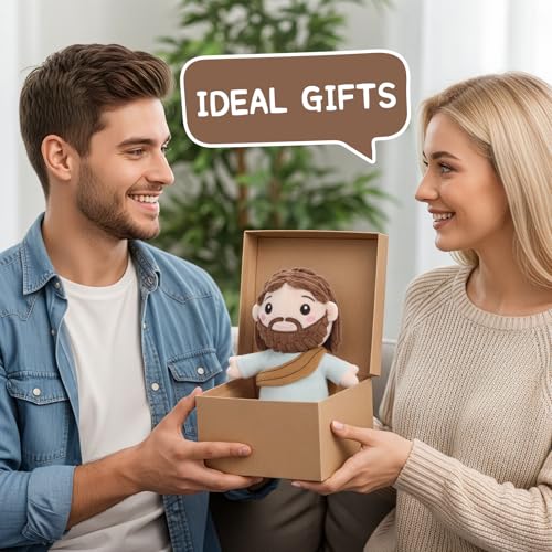 FunisFun Jesus Plush Stuffed Animal Doll Ideal Gifts for Christian Church Religious Party Favors Christmas (Jesus) - style: Standing Jesus