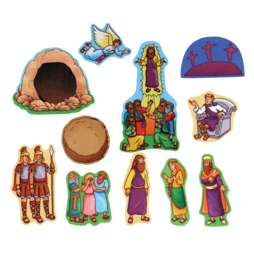 Little Folk Visuals Beginners Bible: Easter Precut Felt Pieces, 11 Pieces Set