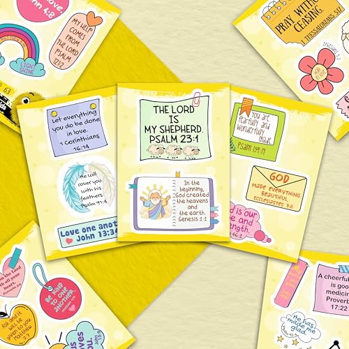 Сhristian Stickers for Water Bottles - Bible Verse Stickers - Сhristian Gifts, Party Supplies - Religious Decals - Religious Gifts Bulk - color: Bible Quotes for Stickers