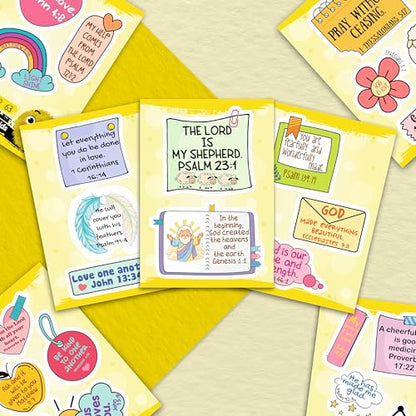 Сhristian Stickers for Water Bottles - Bible Verse Stickers - Сhristian Gifts, Party Supplies - Religious Decals - Religious Gifts Bulk - color: Bible Quotes for Stickers