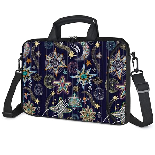 RICHEN Messenger Bag Carrying Case Sleeve with Handle Accessory Pocket Fits Laptops/Notebook/ebooks/Kids tablet/ipad (11-13.3 inch, Stars) - color: Stars, size: 11-13.3 inch