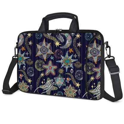 RICHEN Messenger Bag Carrying Case Sleeve with Handle Accessory Pocket Fits Laptops/Notebook/ebooks/Kids tablet/ipad (11-13.3 inch, Stars) - color: Stars, size: 11-13.3 inch