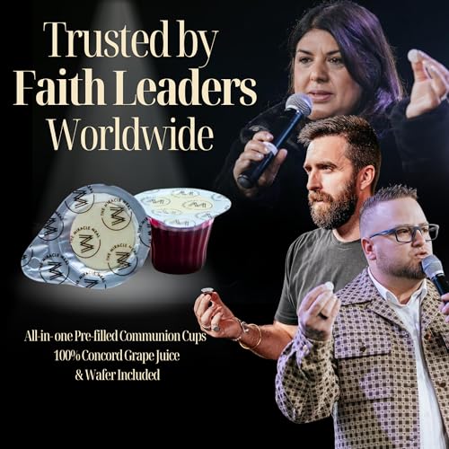Miracle Meal Communion Cups & Wafer, Larger Tab, Box of 100 Traditional
