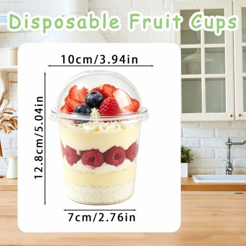 Jnnzzggu 50Pack 13.5oz Clear Plastic Cups - size: 50pcs 13.5oz