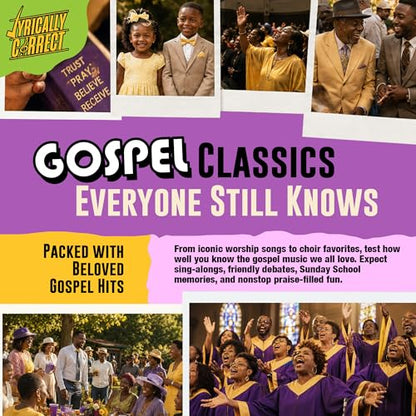 Lyrically Correct Revival: Gospel Edition – Music Trivia Family Card Game