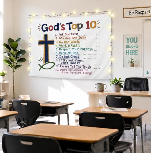 Elpwk Boho Christian Nursery Classroom Tapestry Wall Decor 50x60 Inch - color: Boho Christianity