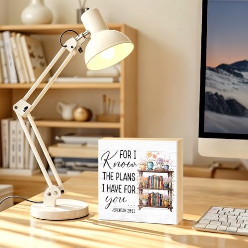For I Know The Plans I Have for You Wood Block Plaque Box Sign - color: white019