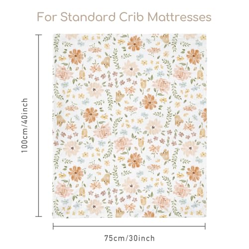 Fleece Baby Blankets for Girls & Boys, Infant Toddler Blanket - color: Pinkish-orange Floral