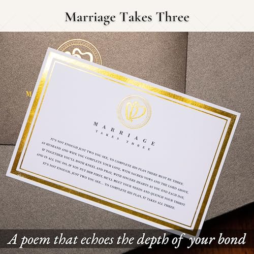 Wedding Anniversary Couples Gift - Iron Sculpture Bundle - Any Anniversary - color: Gold