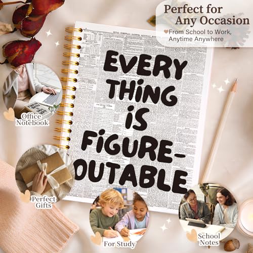 Enkvke Everything is Figureoutable Inspirational Notebook A5 - color: Everything is Figureoutable-A5