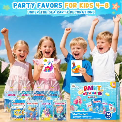 ZMLM 24 Pack Ocean Coloring Books - Birthday Party Favors for Kids 4-8 - style: Ocean