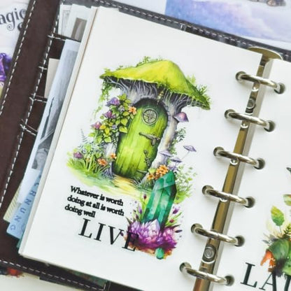 Fantasy Magic Sticker Book for Journaling Scrapbooking 400+ Stickers - color: Magical_fantasy