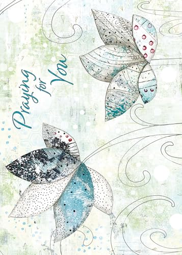 KJV Lotus Flower Praying for You Card, 1 Count - color: Lotus Flowers