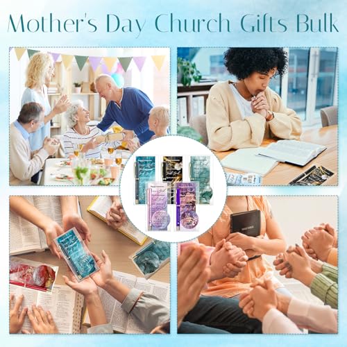 Gueevin Christian Gifts Bulk 30 Sets, Bible Verse Pen Bookmark Mirror Set
