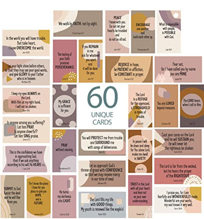 DIVERSEBEE Bible Verse Cards, 60 Unique Prayer Cards (Geometric Theme) - color: Geometric