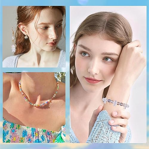 SUNNYCLUE 1 Box 100Pcs Fish Beads Bulk Fish Charms Bead Transparent Clear Glass Fish Beads Summer Sea Ocean Animal Bead Mermaid Beads for Jewelry Making Beading Supplies Necklace Bracelets DIY Craft - color: 1 Box 100pcs Side Drilled Fish Bead Transparent