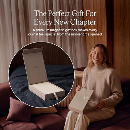 THE INNER VOICE Guided Journal for Women & Men, 365 Prompts for Self Care - color: Ivory